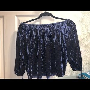 Velvet American Eagle Off - the shoulder